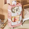 أرفف للسلة من أجل أطفال يمكن تفكيكها في عجلات متحركة ذات عجلات متعددة الطوابق Specification image
